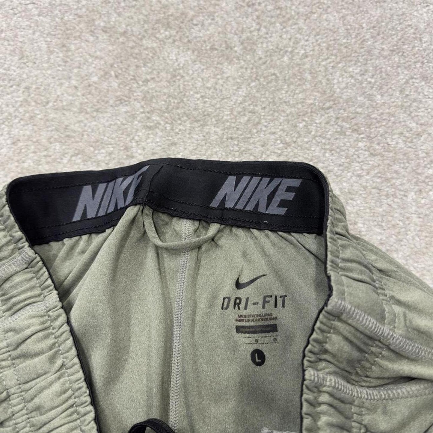 Baggy Nike sports shorts y2k green Casual style comfy loose floaty summer gym shorts