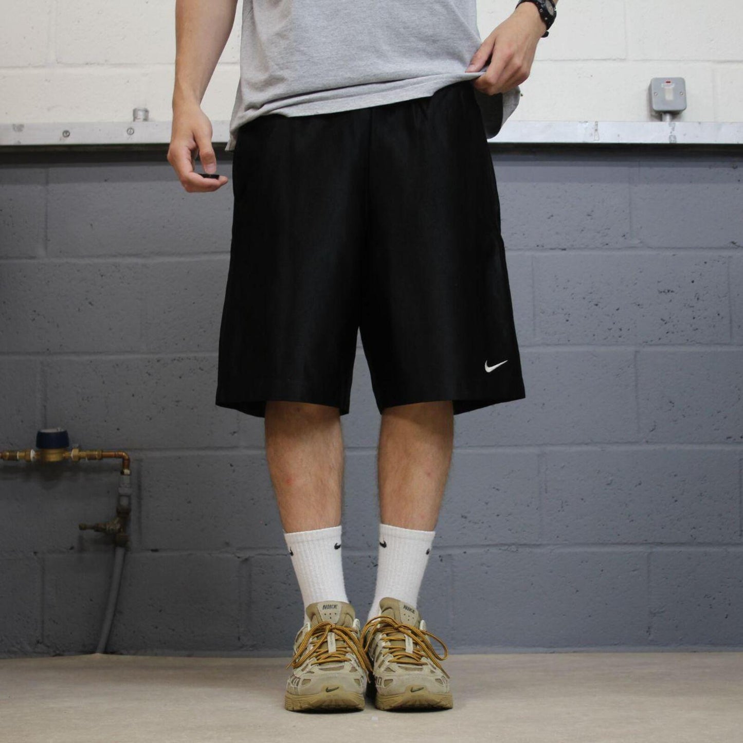 Nike basketball sports shorts y2k black Causal style comfy loose floaty summer gym shorts