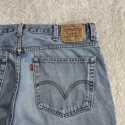 Levi's 560 baggy jeans y2k blue Wide leg comfort fit denim pants red tab logo