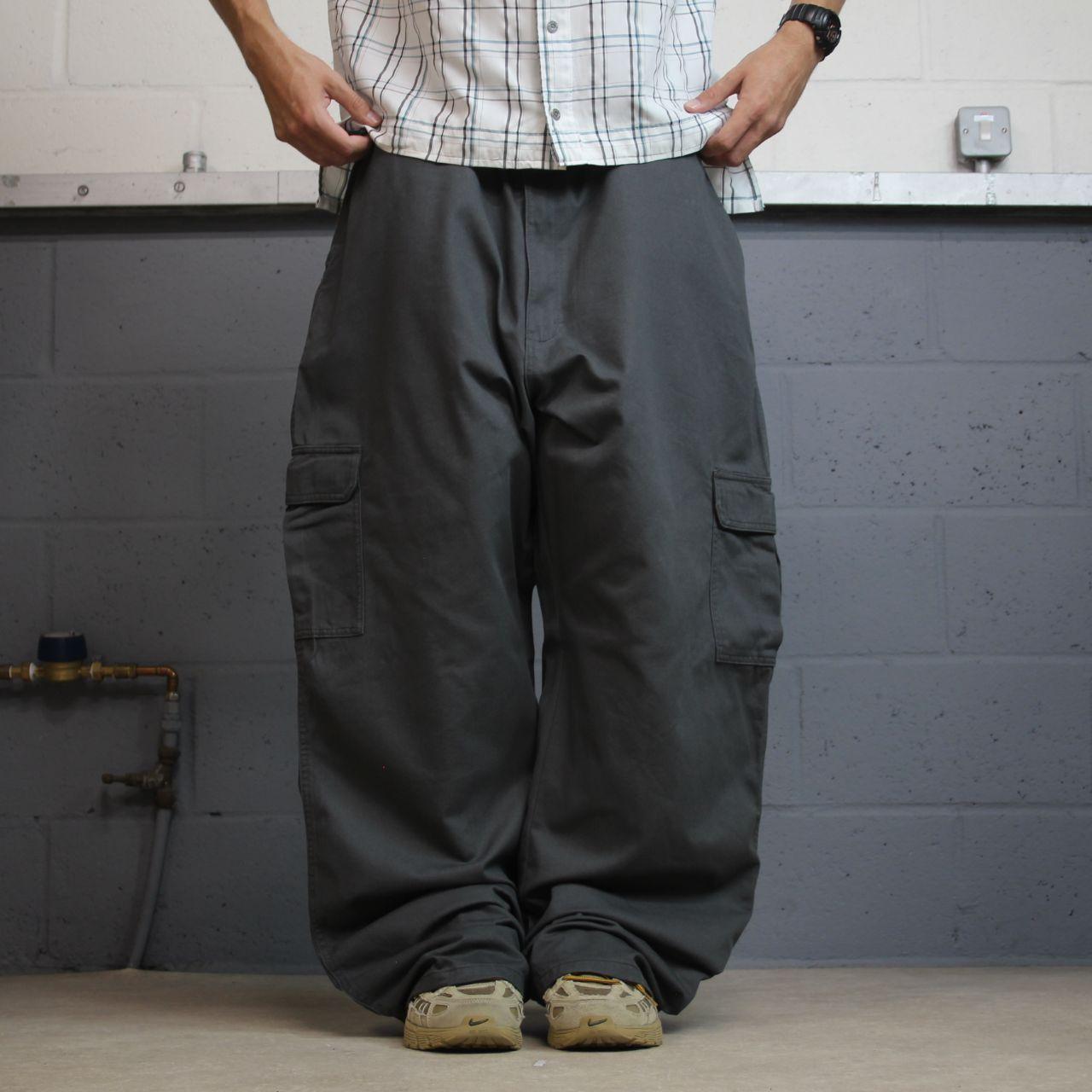 Dickies extra baggy cargo pants y2k grey W44L32 Wide leg skater work pants