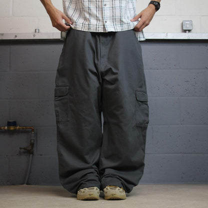 Dickies extra baggy cargo pants y2k grey W44L32 Wide leg skater work pants