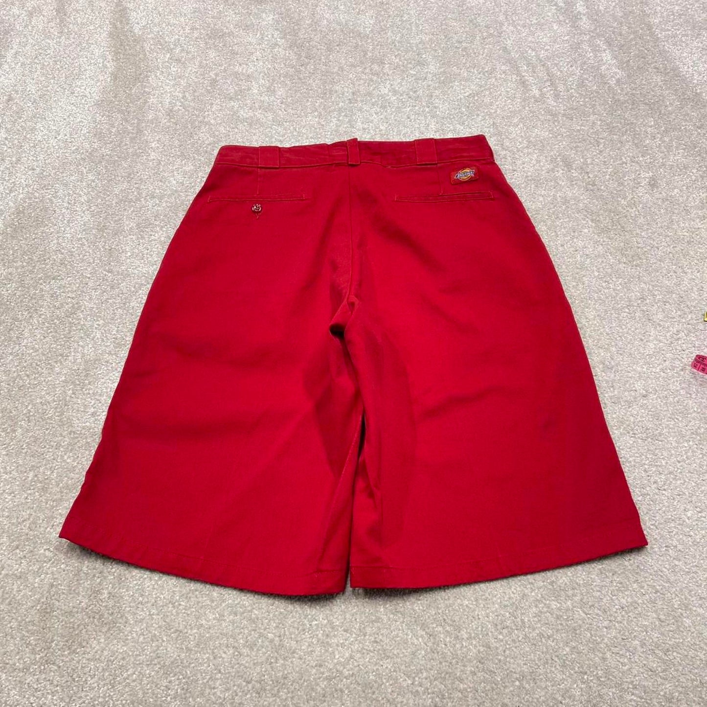 Y2k baggy Dickies shorts skater style red Long wide leg chino summer festival shorts