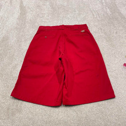 Y2k baggy Dickies shorts skater style red Long wide leg chino summer festival shorts