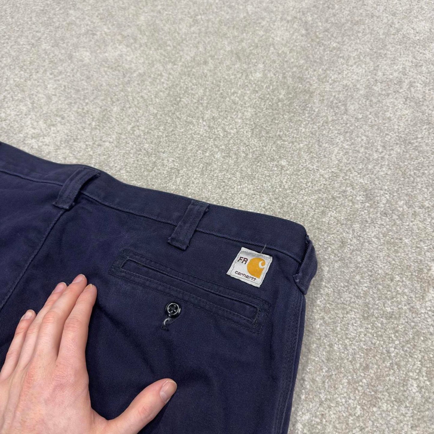 Y2K vintage Carhartt pants navy Loose leg skate style workwear pants