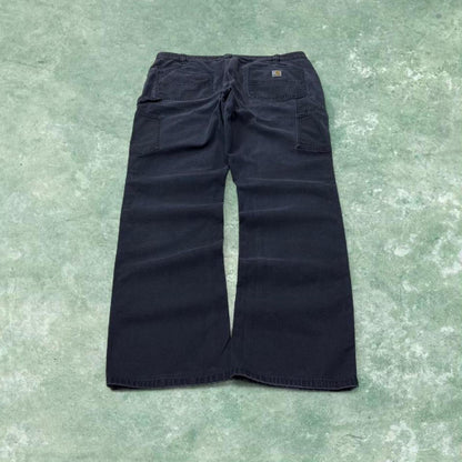 Carhartt carpenter work pants loose fit navy Women's cargo workwear trousers