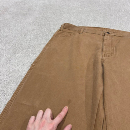Vintage y2k baggy Dickies carpenter jeans tan brown Skater / workwear style canvas cargo pants