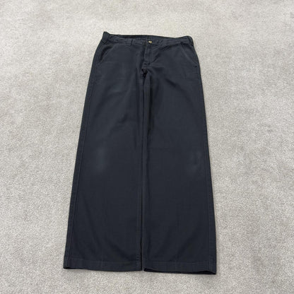 Carhartt y2k chino style trousers black Loose straight leg skater 2000s style workwear pants