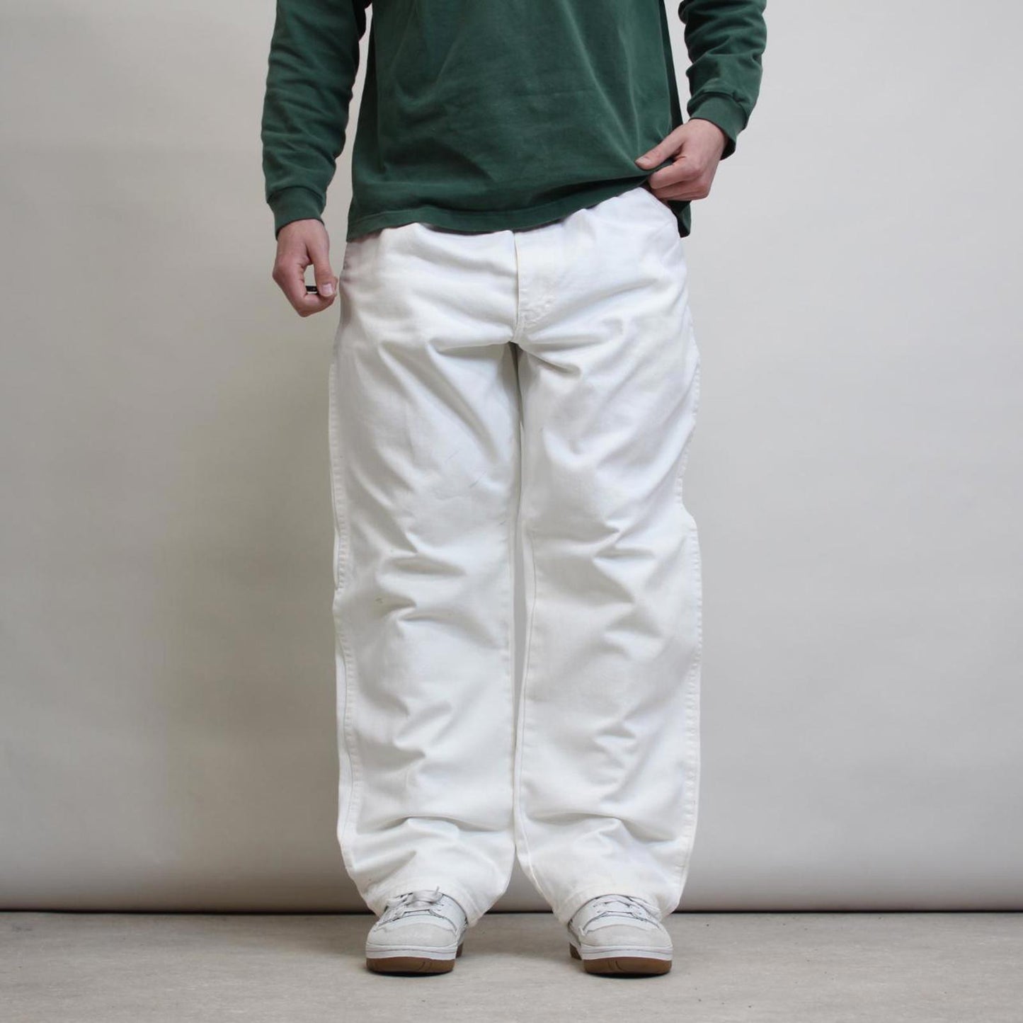 White Dickies jeans W42L32 loose 90s workwear skate style pants