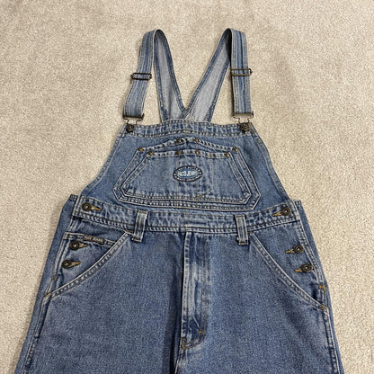 PACO baggy dungarees y2k blue denim overalls Vintage workwear bib & brace utility
