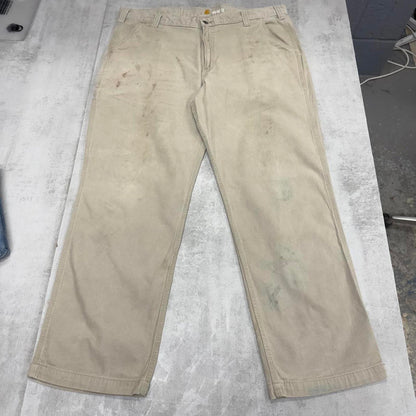Beige Carhartt Carpenter pants W40