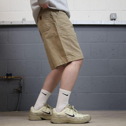 Carhartt baggy cargo shorts carpenter Khaki tan Loose fit canvas skater style work shorts