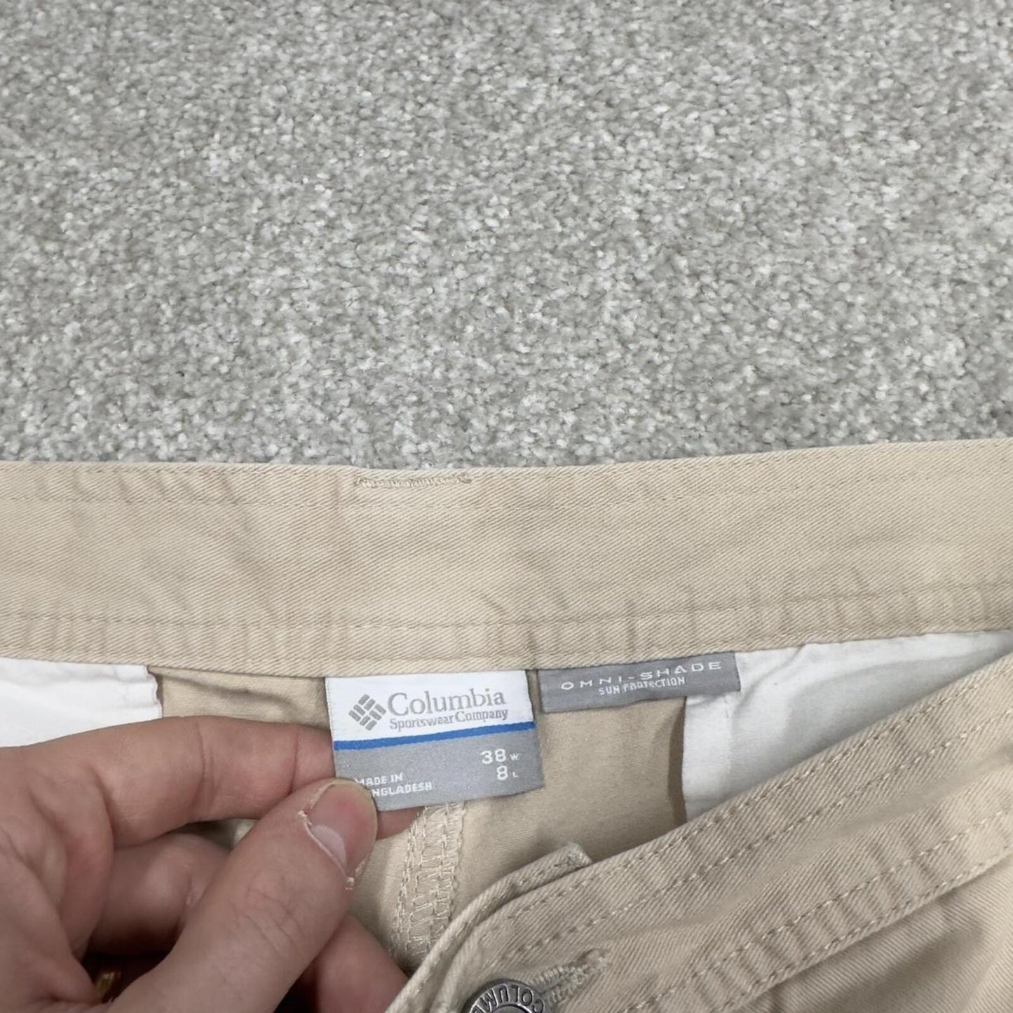Y2K Columbia cargo technical shorts beige Loose chino utility summer festival hiking shorts
