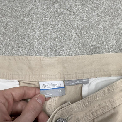 Y2K Columbia cargo technical shorts beige Loose chino utility summer festival hiking shorts