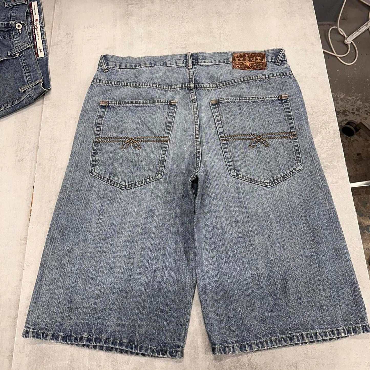 Baggy Ecko Unltd denim shorts W38
