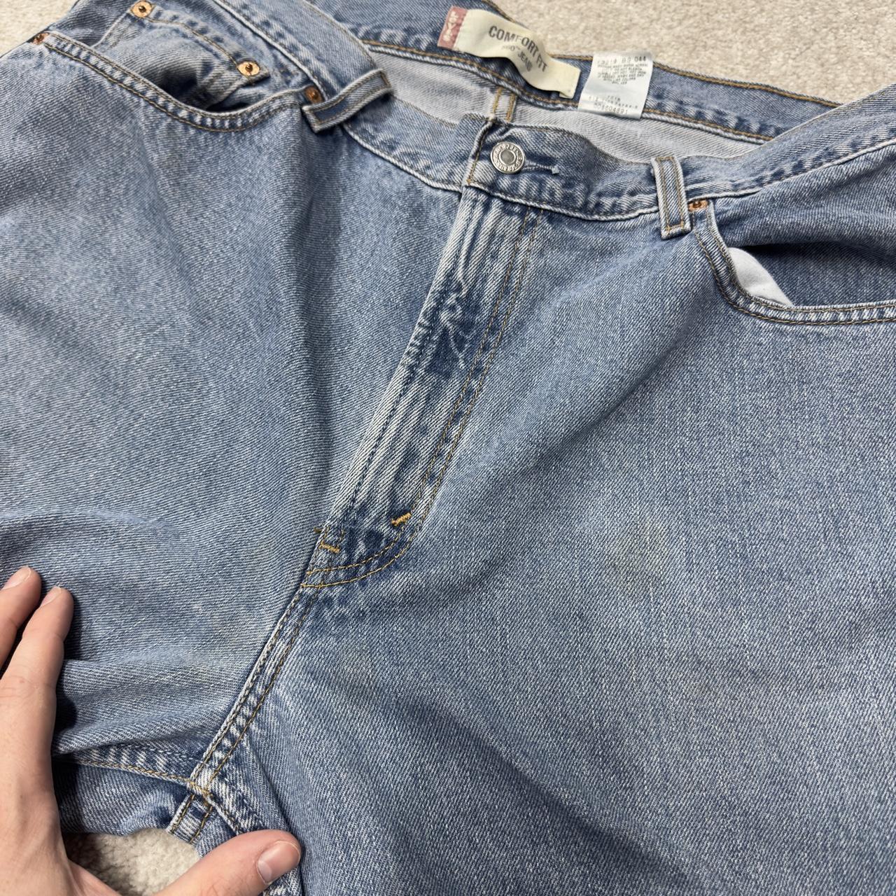Levi’s baggy jeans y2k W36L34 blue 560 comfort fit surf style pants red tab logo