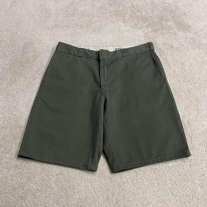 Dickies 874 shorts y2k original fit green Twill chino skater surf style shorts