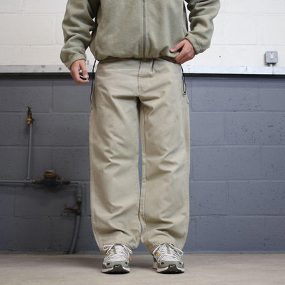 Dickies carpenter jeans W38L30 beige loose canvas 90s skate style cargo pants