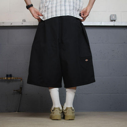 Dickies extra baggy chino shorts black carpenter Chino style skater shorts wide leg festival