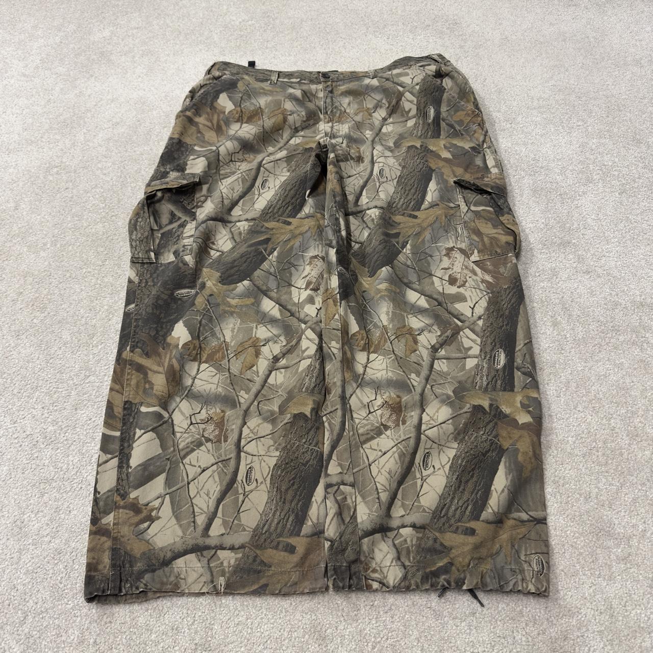 Outfitters Ridge baggy camo cargo pants Y2K XXL khaki Realtree camouflage loose hunting utility