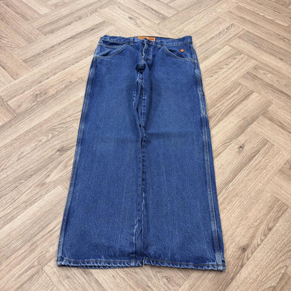 Vintage Wrangler carpenter jeans y2k Loose fit FR denim utility workwear skate trousers