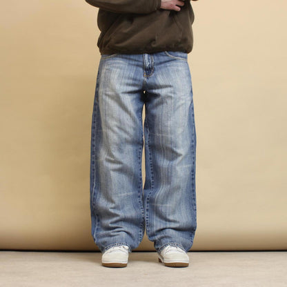 Blue baggy Request jeans W34L32