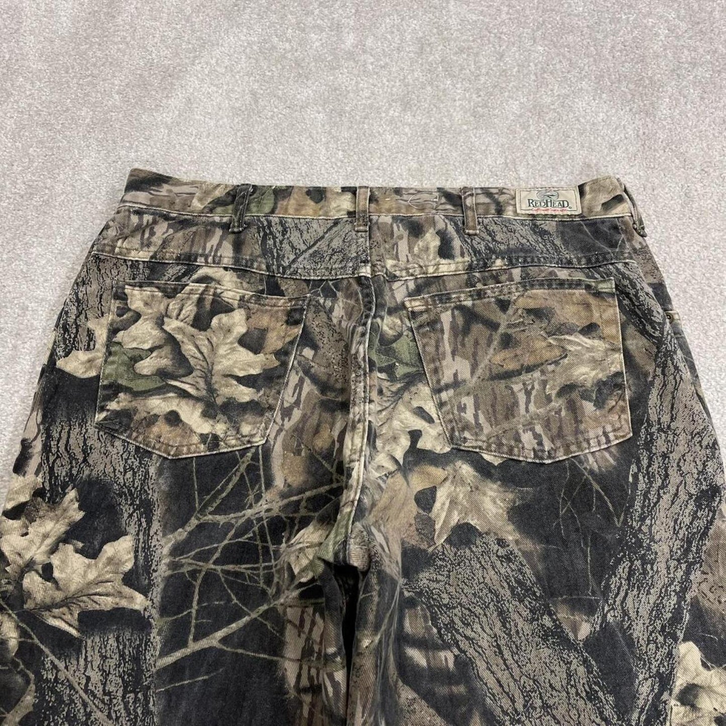 Baggy Realtree camo jeans wide leg khaki Loose wide leg denim Redhead camouflage hunting pants