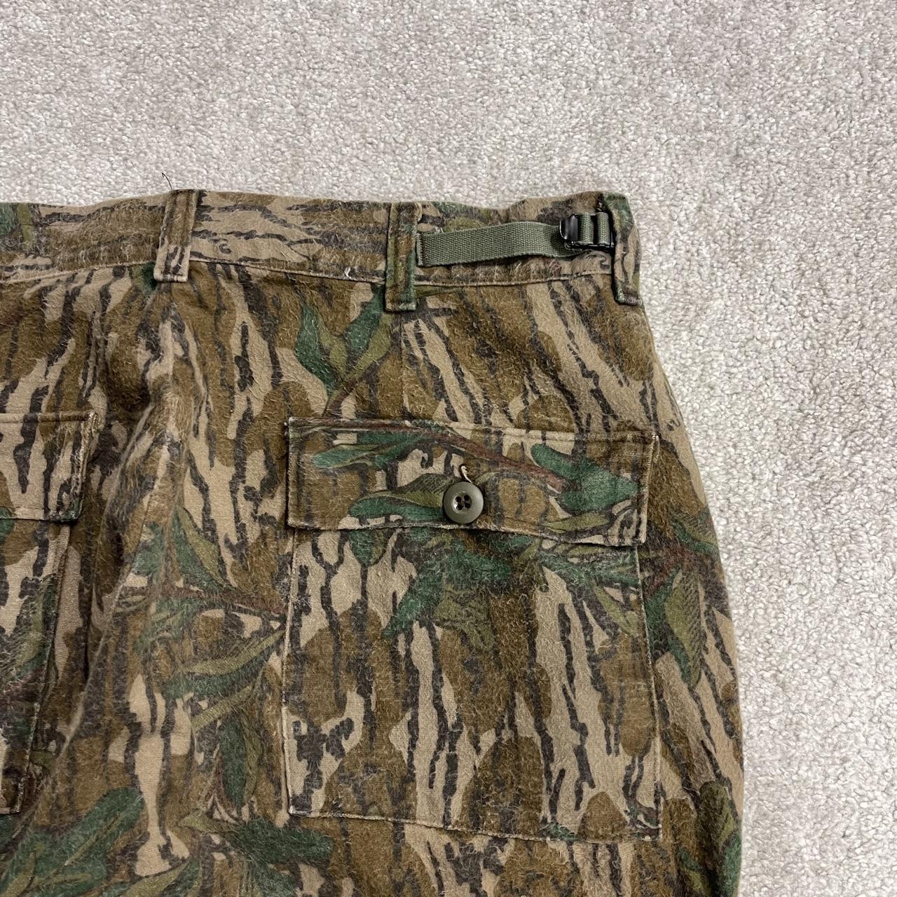 Vintage baggy realtree style camo cargo pants Y2K brown 100% cotton thick fleece tree camouflage