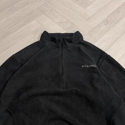 Columbia y2k 1/4 zip fleece mens black autumn pullover