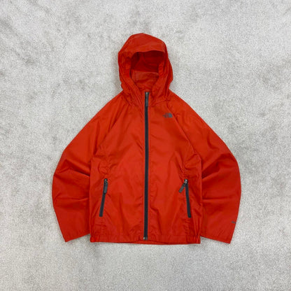 Orange packable North Face Hydrenalite jacket Boys Large y2k style hooded full zip windbreaker coat