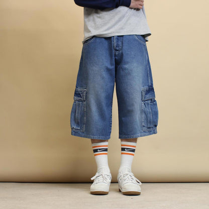 Rare Kik Wear Industries cargo shorts W36 baggy denim skater Y2K Shorts