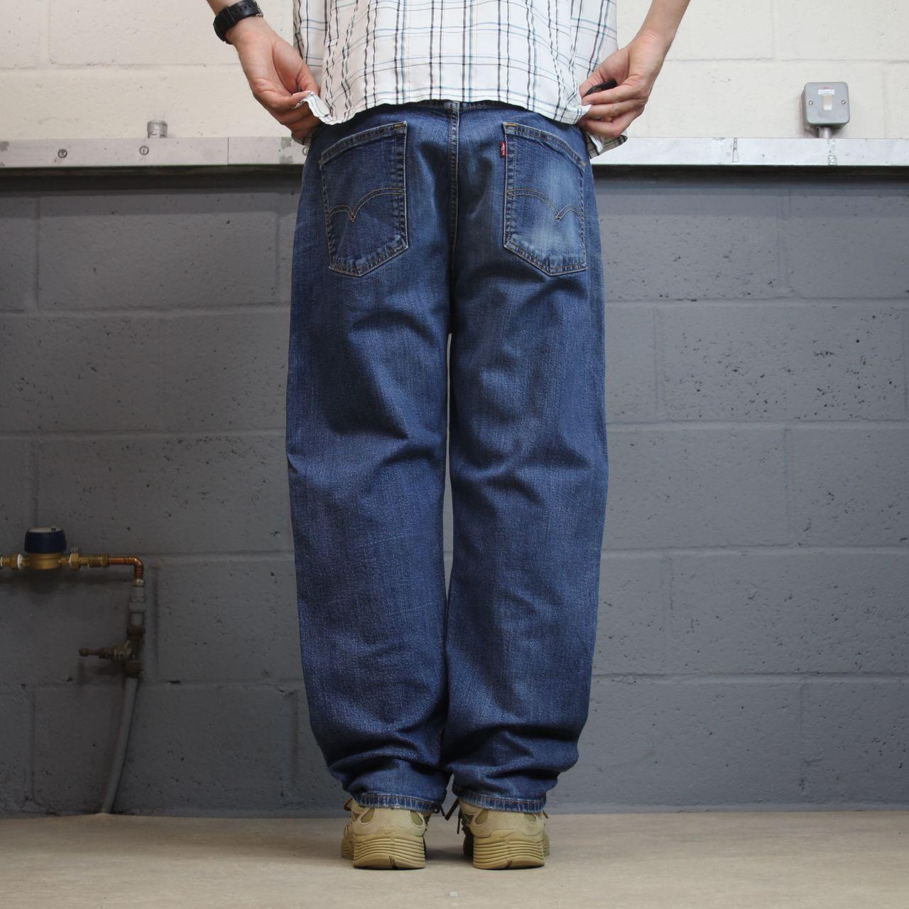 Levi’s 505 jeans y2k W40L30 blue Levi’s straight leg pants red tab logo casual style