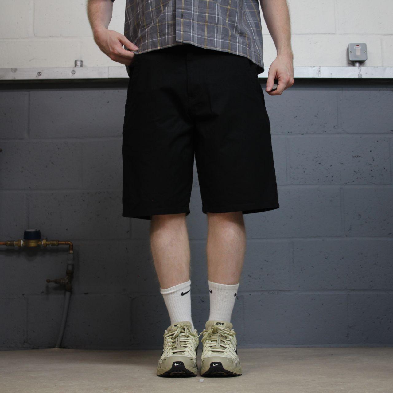 Dickies baggy carpenter shorts black Twill chino skater style shorts wide long leg