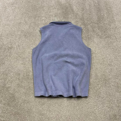 00s Columbia technical fleece gilet M women's lilac full zip up y2k style autumn