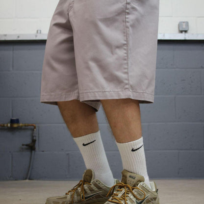 Dickies carpenter chino shorts grey Chino style skater shorts loose leg festival