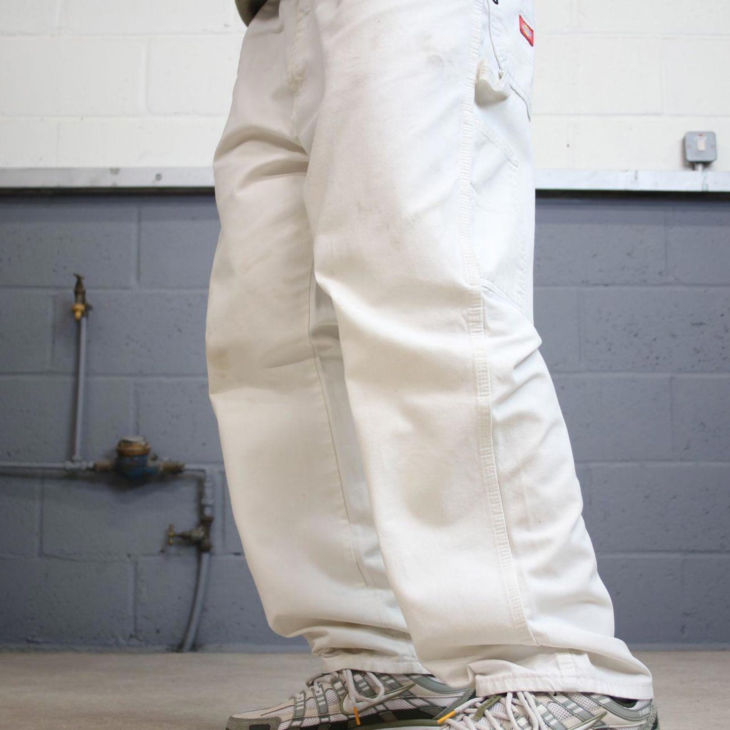 Dickies carpenter pants white painters cargos W40L30 90s skater style workwear cargo pants