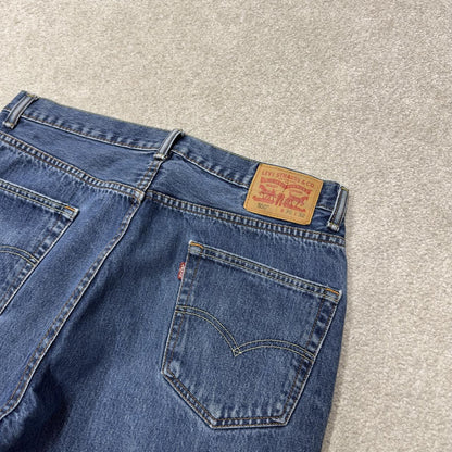 Levi’s 550 jeans y2k blue denim Levi’s loose straight leg 550 pants red tab logo