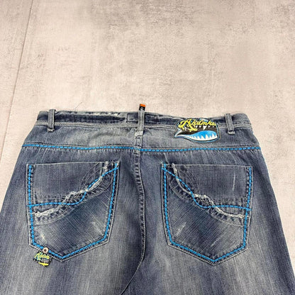 Embroidered Akademiks jeans W38 L34