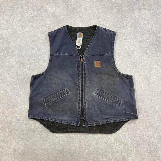 Navy vintage Carhartt gilet XL