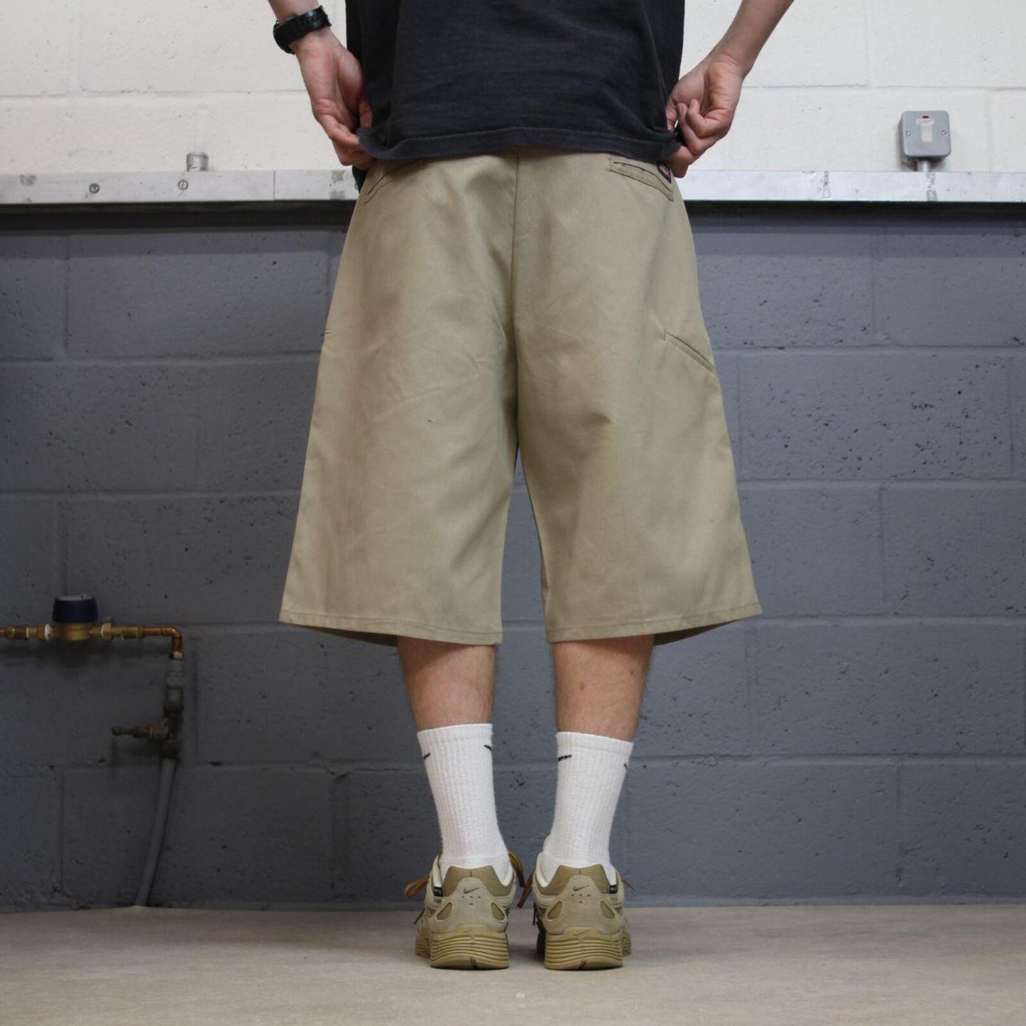Dickies baggy chino shorts carpenter khaki Chino style skater shorts long wide leg festival