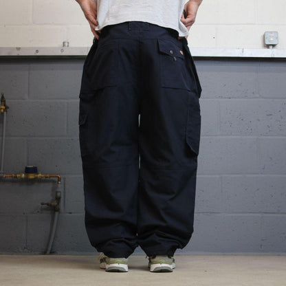 Dickies cargo work pants navy Loose straight leg utility trousers