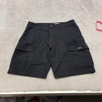 Y2k baggy Wrangler cargo shorts skater style black Loose chino summer festival shorts