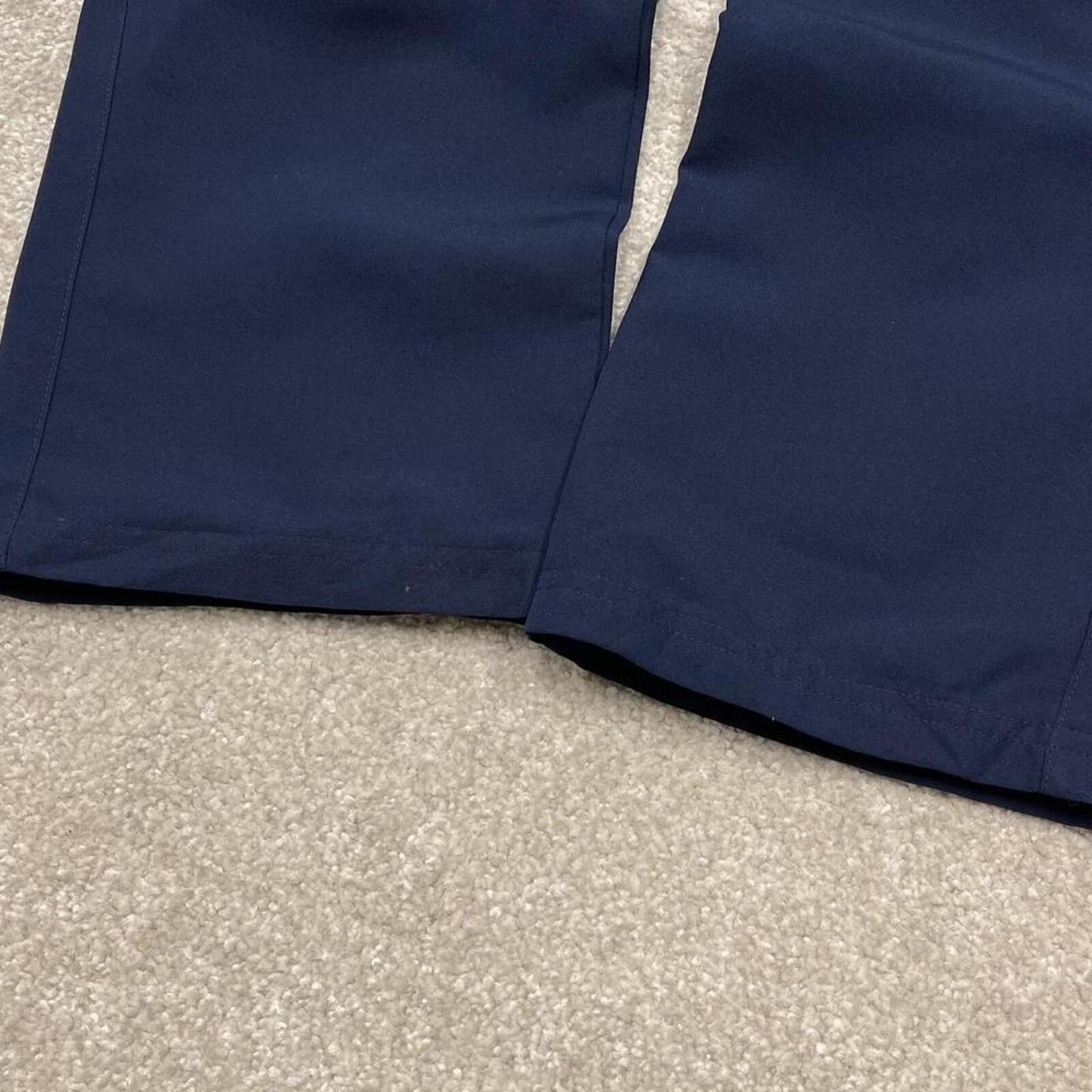 Y2k Reebok tracksuit bottoms navy Straight mesh lined logo track pants
