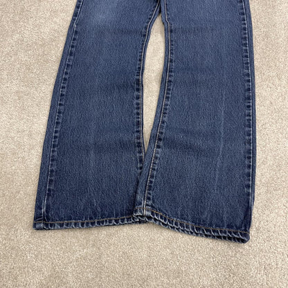 Y2K Levi’s 517 bootcut jeans blue denim Loose bootcut pants with red tab logo