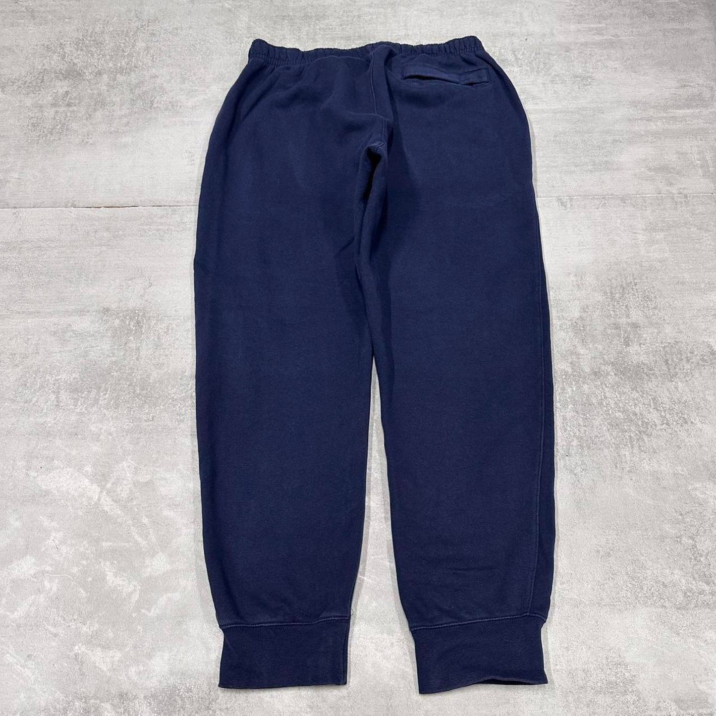 Navy Nike joggers L y2k style sportswear track pants loose fit embroidered logo