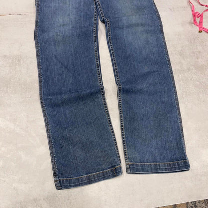 Mens Carhartt carpenter jeans W34L36 blue denim relaxed 90s style cargos