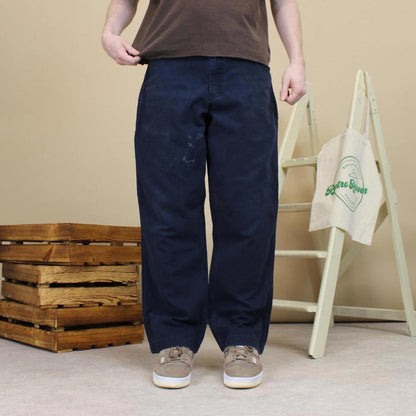 Navy Carhartt Carpenter pants W36L30 relaxed fit 90s style skater cargos workwear