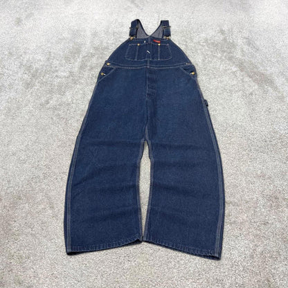 Dickies dungarees W38L30 USA blue mens denim overalls