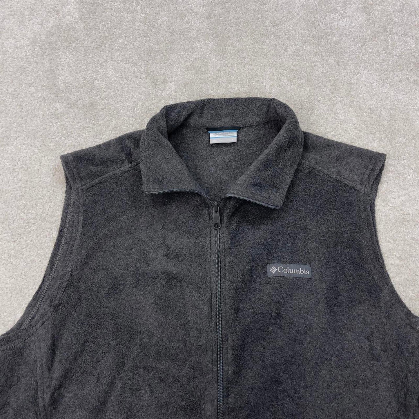 Y2K Columbia technical fleece gilet L grey men’s zip up
