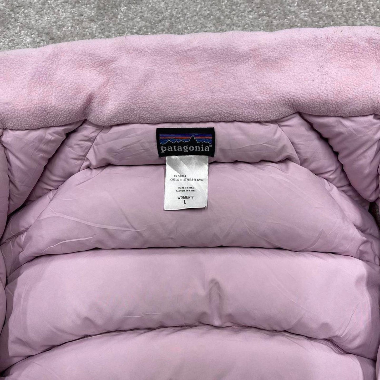 Y2K Patagonia technical puffer gilet pink Thick women's body warmer autumn