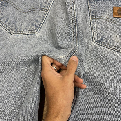 Vintage Carhartt jeans relaxed fit Y2K loose washed blue denim work pants